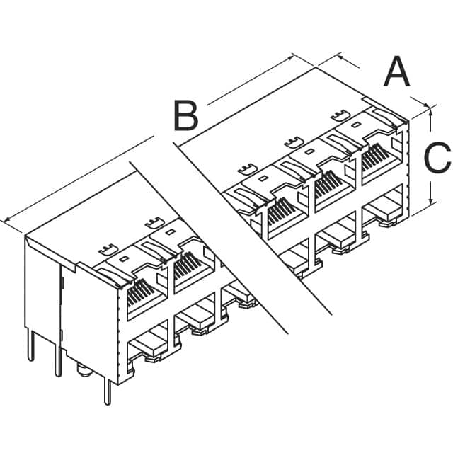 SS-73100-073 Stewart Connector  Modulare Steckverbinderbuchsen